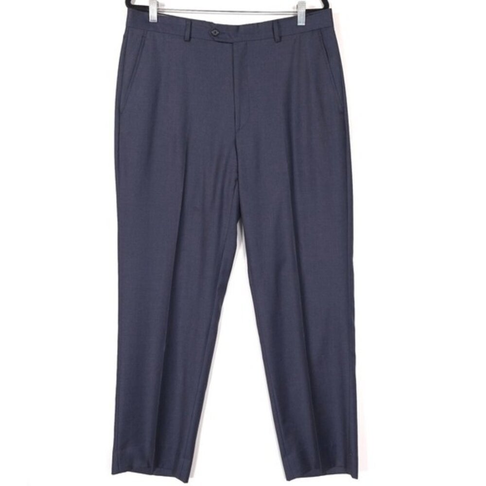Santorelli Men's Luxury Serge‎ Romeo 100% WOOL Dress Pants ITALY MADE Size 36
